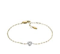 Fossil Bracelet fin en acier inoxydable avec fermoir mousqueton pour femme