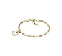 Fossil Bracelet pour femme Heritage Crest métal nacré couleur or, JA7210710