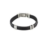 FOSSIL Bracelet gris argenté / noir, Taille One Size