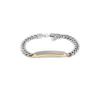 Fossil Bracelet homme en acier inoxydable de couleur argentée avec fermoir en forme de homard