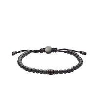 Fossil Bracelet homme en acier inoxydable et perles - Taille unique - Pierre semi-précieuse - Acier inoxydable, taille unique, Pierre semi-précieuse, acier inoxydable