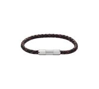 FOSSIL Bracelet 'KNOX' noir / argent, Taille One Size