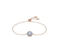 FOSSIL Bracelet 'Merrit' bleu clair / or rose / transparent, Taille One Size
