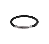 Fossil Bracelet réglable en cuir ou en acier inoxydable pour homme
