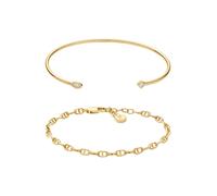 FOSSIL Ensemble de bracelets Femme en laiton à styles multiples