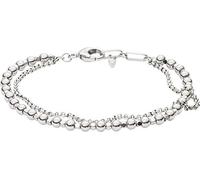 FOSSIL Bracelet Pour Femmes, 19 Cm, Métal Argenté, Bracelet En Howlite, JA6775040, Argent brillant