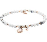 Fossil Bracelet Pour Femmes Bien-Être, Longueur Intérieure:165mm Bracelet Semi-Précieux Blanc, JA6934791