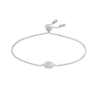 FOSSIL Bracelet Pour Femmes En Argent Sterling, Longueur : 216mm, Largeur : 8.7mm Bracelet En Argent Sterling, JFS00616040, Argent et blanc