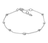 Fossil Bracelet Pour Femmes Glitz By The Yard, Longueur Totale : 16.5 Cm + 1.2 Cm + 1.2 Cm Bracelet En Argent Sterling, JFS00452040