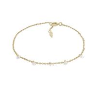Fossil Bracelet Pour Femmes Sadie, Longueur : 165mm+30mm, Largeur : 3mm, Hauteur : 5mm Bracelet En Laiton Plaqué Or 14K, JA7135710