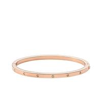 Fossil Bracelet Pour Femmes Sadie, Longueur : 175mm, Largeur : 4mm, Hauteur : 4mm Bracelet En Acier Inoxydable Doré Rose, JF04394791