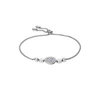 FOSSIL Bracelet Pour Femmes, Vintage Glitz, Longueur Intérieure Max. Longueur Intérieure : 216mm Bracelet En Acier Inoxydable Argenté, JF03223040, Ton argenté