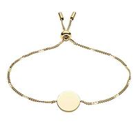 FOSSIL Bracelet Pour Femmes Vintage Iconic, Longueur Intérieure Max:216mm Bracelet En Acier Inoxydable Doré, JF03020710, Or brillant 1