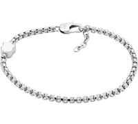 FOSSIL Bracelet pour Homme Heritage, Acier inoxydable argenté, L : 215mm X L : 7.8mm X H : 8.9mm, JF04346040, Argent clair
