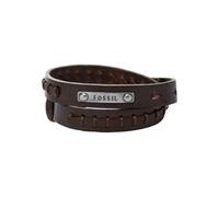 Fossil Bracelet Pour Homme Vintage Casual, Double Wrap Longueur Totale : 480mm Bracelet En Cuir Marron, JF87354040