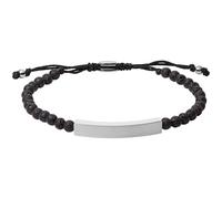 Fossil Bracelet Pour Homme Vintage Casual, Longueur Intérieure : 170mm ~ 250mm Bracelet Noir Semi-Précieux, JF03247040