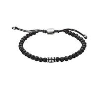Fossil Bracelet Pour Hommes Bien-Être, Longueur Intérieure : 170mm~250mm Bracelet Noir Semi-Précieux, JF02887040
