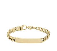 Fossil Bracelet pour hommes Drew, bracelet à chaîne en acier inoxydable de couleur or, longueur : 185mm+15mm, largeur : 44.4mm, hauteur : 16.8mm, JF04465710