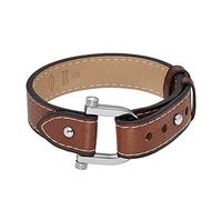 FOSSIL Bracelet Pour Hommes Heritage, Longueur : 268mm, Largeur : 33.3mm Bracelet En Acier Inoxydable Argenté, JF04397040, Marron clair