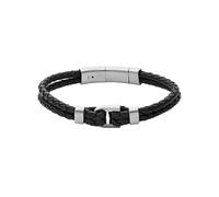 Fossil Bracelet Pour Hommes Heritage, Longueur Intérieure : 180~195mm Bracelet En Acier Inoxydable Argenté, JF04202040