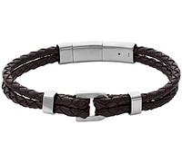 Fossil Bracelet Pour Hommes Heritage, Longueur Intérieure:180~195mm Bracelet En Acier Inoxydable Argenté, JF04203040