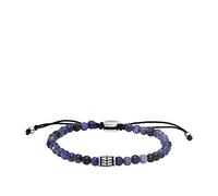 Fossil Bracelet Pour Hommes , Longueur : 250mm, Largeur : 4mm Bracelet En Acier Inoxydable Argenté, JF04414040