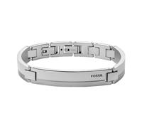FOSSIL Bracelet Pour Hommes Vintage Casual , Longueur : 185mm+15mm, Largeur : 9.7mm Bracelet En Acier Inoxydable Argenté, JF03995040, Ton argenté