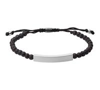 Fossil Bracelet Pour Homme Vintage Casual, Longueur Intérieure : 170mm ~ 250mm Bracelet Noir Semi-Précieux, JF03247040