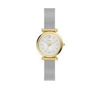 Fossil Carlie ES5463 Montre pour Femme en Acier Inoxydable doré 28 mm