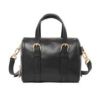 Fossil Carlie Mini sac à main en cuir pour femme, noir, Taille unique