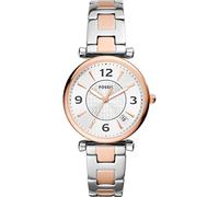 Fossil Carlie Montre pour femmes, mouvement à quartz, bracelet en acier inoxydable ou en cuir