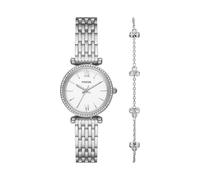Fossil Carlie Montre pour femmes, mouvement à quartz, bracelet en acier inoxydable ou en cuir