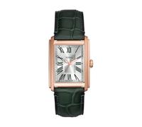 FOSSIL Carraway Watch for Men, Quartz Movement with Leather Or Stainless Steel Strap, Ton argenté