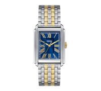 FOSSIL Carraway Watch for Men, Quartz Movement with Leather Or Stainless Steel Strap, Ton argenté