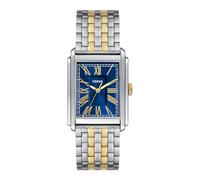 Fossil Carraway Watch for Men, Quartz movement with Leather or Stainless Steel strap, Ton or et argent
