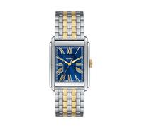 Fossil Carraway Watch for Men, Quartz Movement with Leather Or Stainless Steel Strap, Ton Or et Argent