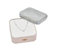 Fossil Collier Pour Femmes Glitz By The Yard, Longueur Totale : 40 Cm + 2.54 Cm + 2.54 Cm Collier En Argent Sterling, JFS00453040