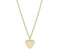 Fossil Chaîne Femme Drew Heart acier inoxydable couleur or JF03080710