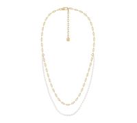 FOSSIL Chaîne 'HERITAGE' or / blanc perle, Taille One Size