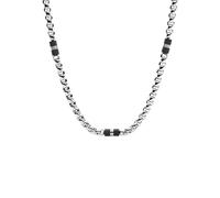 FOSSIL Chaîne 'JF03314040' noir / argent, Taille One Size