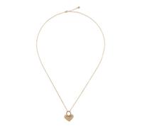 Fossil Chaîne Sadie – acier inoxydable, pendentif cœur – or/transparent Taille One Size