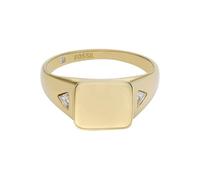 Fossil - Chevalière Ellis All Stacked Up en acier inoxydable doré pour femme, JF04791710