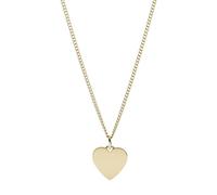 Fossil Collier avec pendentif personnalisable en acier inoxydable plaqué pour femme, 0, Acier inoxydable, na