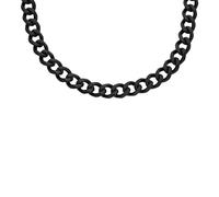 Fossil Collier chaîne Bold Chains en acier inoxydable, noir, pour homme, JF04613001