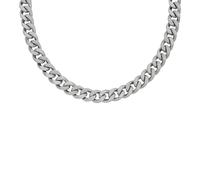 Fossil Collier chaîne Harlow Linear Texture Fossil en acier inoxydable, pour homme, JF04696040