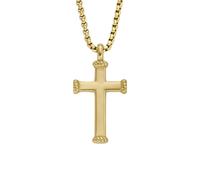 Fossil Collier Hommes Meaningful Moment acier inoxydable ton or JF04701710