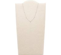Fossil Collier pour femmes, collier pendentif en argent sterling, longueur 40cm +50mm