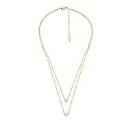 Fossil Collier Pour Femmes Sadie, Longueur : 360mm+50mm, Largeur : 6mm, Hauteur : 6mm Collier En Acier Inoxydable 2 Tons, JF04357998