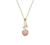 Fossil Collier Pour Femmes Sutton, L : 457.2mm + 50.8mm Collier En Acier Inoxydable Doré, JF03955710
