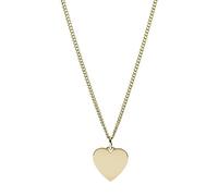 Fossil Collier Pour Femmes Vintage Iconique, Longueur Totale : 45.7 Cm + 5.1 Cm Chaîne D'Extension Collier En Acier Inoxydable Doré, JF03080710